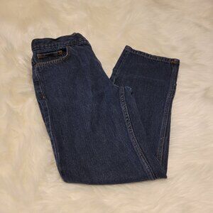 Cat & Jack Boys Relaxed Straight Jeans with Adjustable Waist, Dark, Size 14